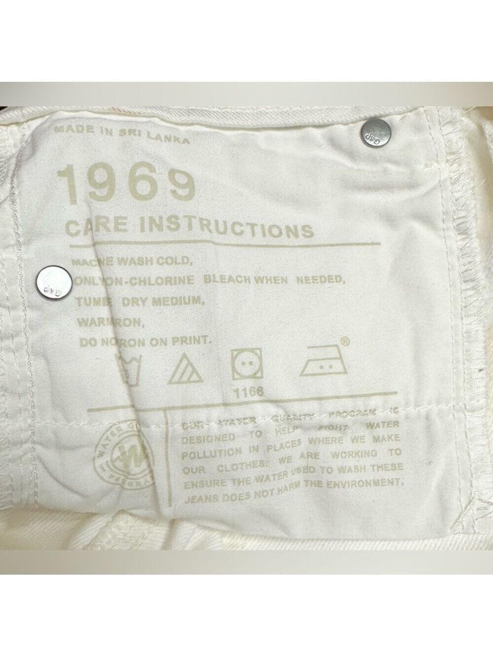 GAP 1969 Sexy Boot White Low Rise Jeans - Picture 6 of 10